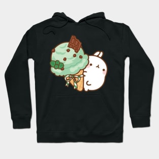 Mint Chocolate Molang Hoodie